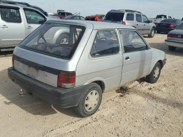 JF1KA7226RB700125 - 1994 SUBARU JUSTY DL SILVER photo 4