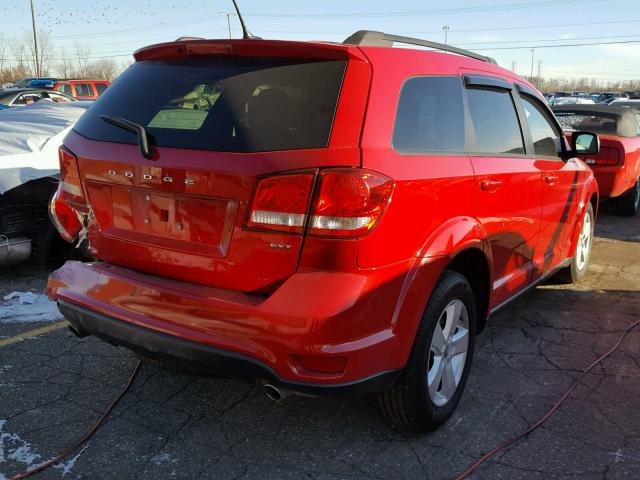 3C4PDCBG5CT393970 - 2012 DODGE JOURNEY SX RED photo 4