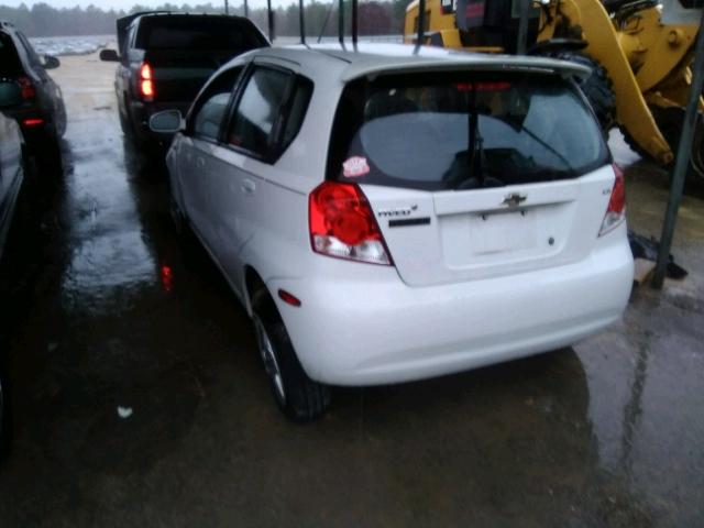 KL1TD66668B023872 - 2008 CHEVROLET AVEO BASE WHITE photo 3