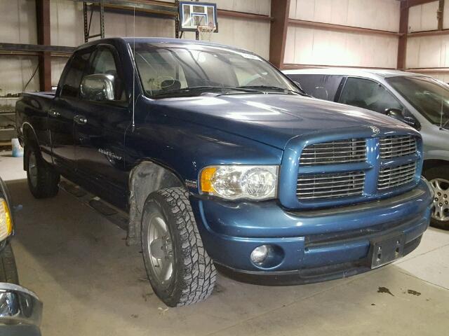 1D7HU18D15S100792 - 2005 DODGE RAM 1500 S BLUE photo 1