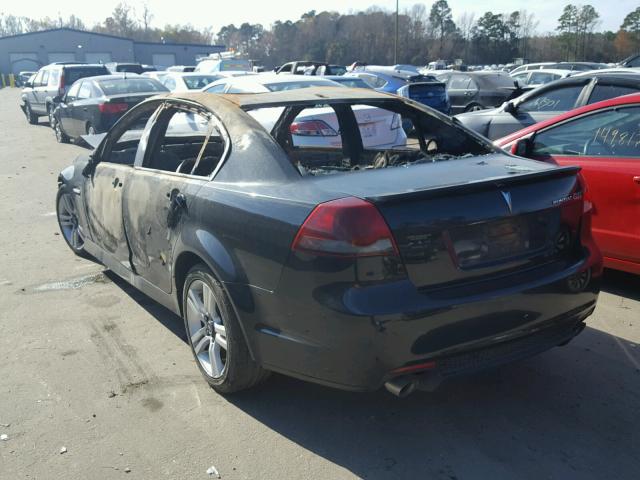 6G2ER57748L132899 - 2008 PONTIAC G8 BLACK photo 3