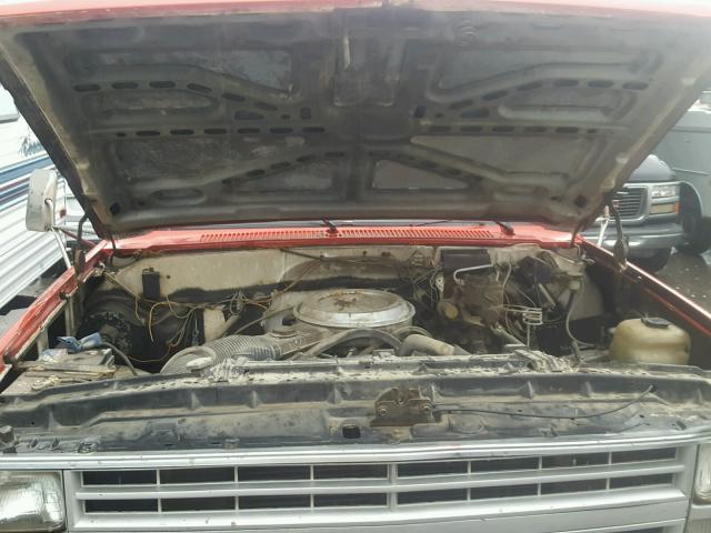 1GBHC34M4FJ137328 - 1985 CHEVROLET C30 RED photo 7