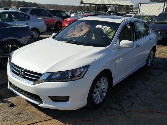 1HGCR3F87DA017543 - 2013 HONDA ACCORD EXL WHITE photo 2