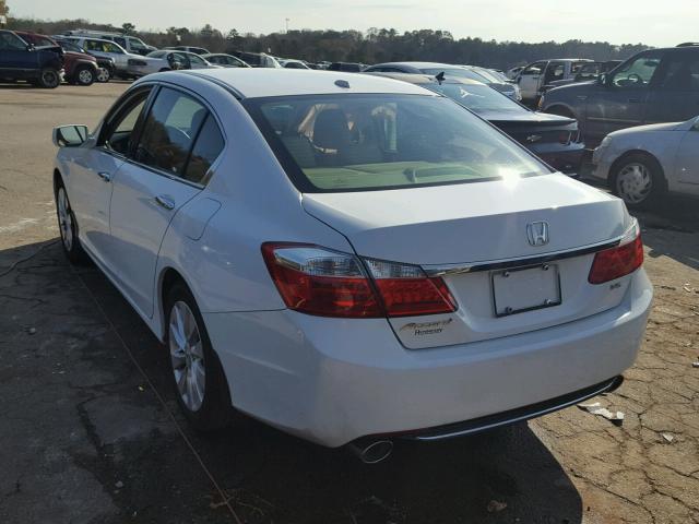 1HGCR3F87DA017543 - 2013 HONDA ACCORD EXL WHITE photo 3