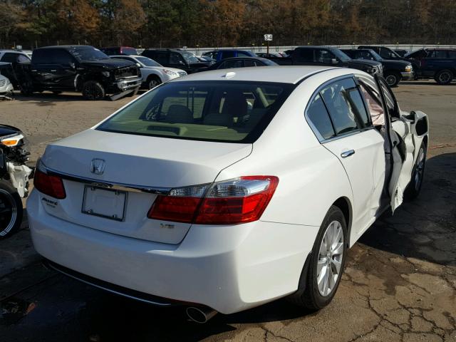 1HGCR3F87DA017543 - 2013 HONDA ACCORD EXL WHITE photo 4