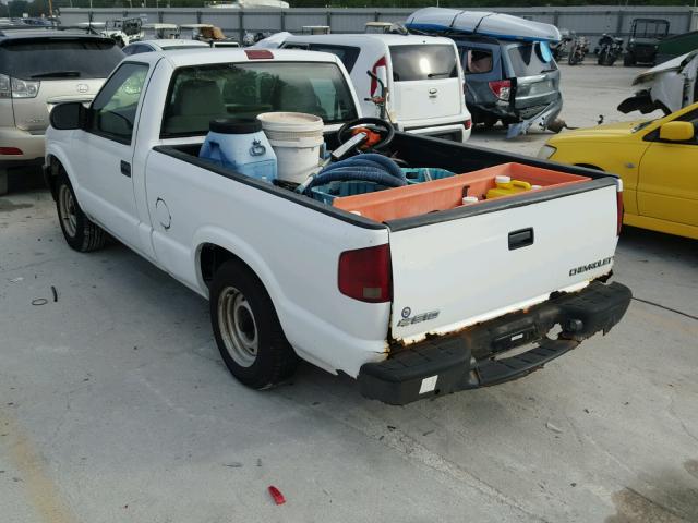 1GCCS14H138261639 - 2003 CHEVROLET S TRUCK S1 WHITE photo 3