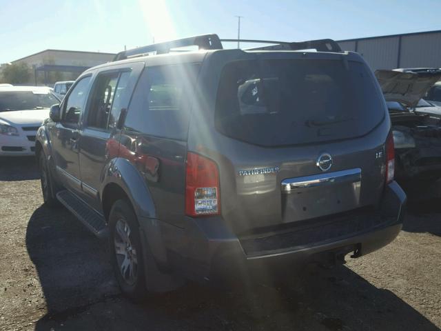 5N1AR18U08C607920 - 2008 NISSAN PATHFINDER CHARCOAL photo 3