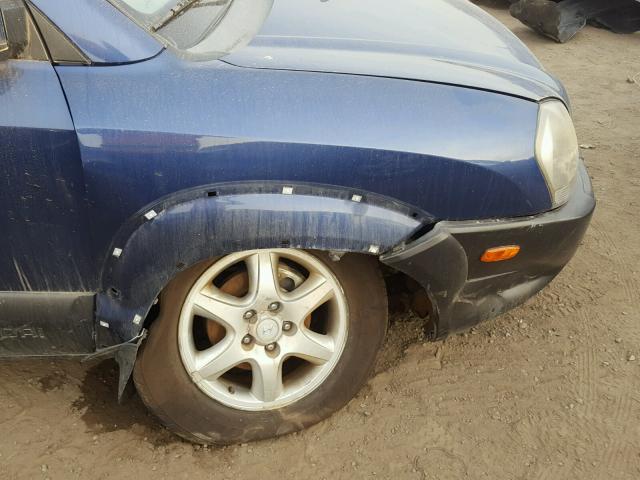 KM8JN72D95U189368 - 2005 HYUNDAI TUCSON GLS BLUE photo 9