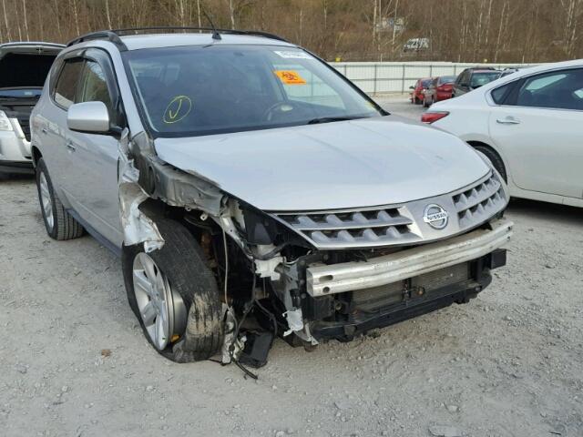 JN8AZ08W57W654667 - 2007 NISSAN MURANO SL SILVER photo 1