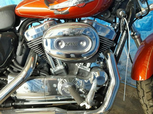 1HD1CT316EC407097 - 2014 HARLEY-DAVIDSON XL1200 C ORANGE photo 7