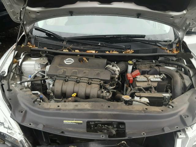 3N1AB7AP4FY237904 - 2015 NISSAN SENTRA S SILVER photo 7