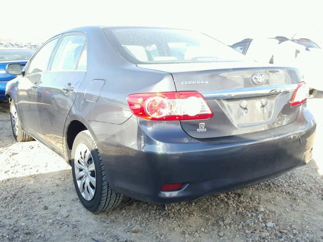 5YFBU4EE9DP086087 - 2013 TOYOTA COROLLA BA GRAY photo 3