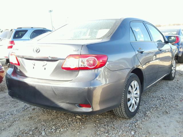 5YFBU4EE9DP086087 - 2013 TOYOTA COROLLA BA GRAY photo 4