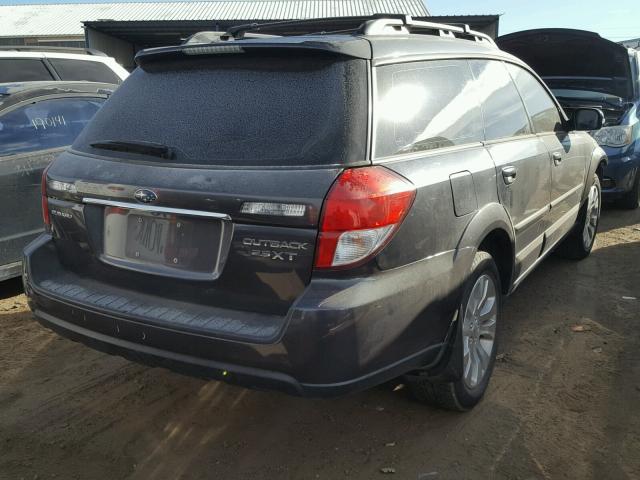 4S4BP63C284349268 - 2008 SUBARU OUTBACK 2. CHARCOAL photo 4