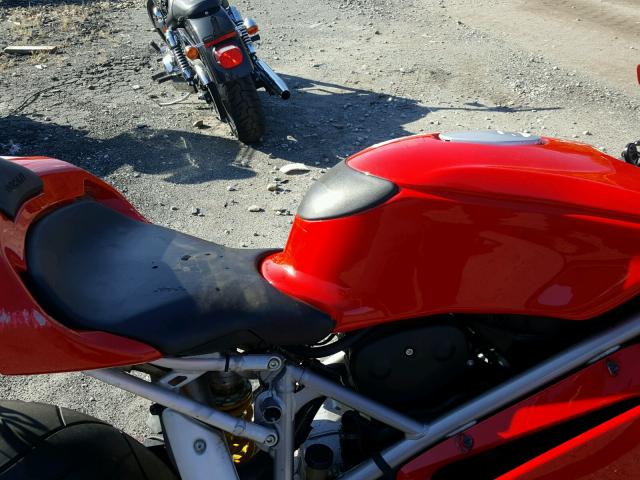 ZDM1UB3S24B004163 - 2004 DUCATI 749 BIPOST RED photo 5