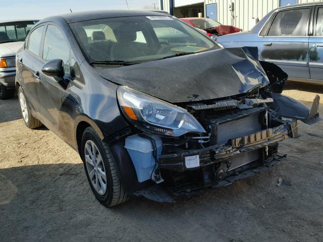 KNADM4A31F6463788 - 2015 KIA RIO LX BLACK photo 1