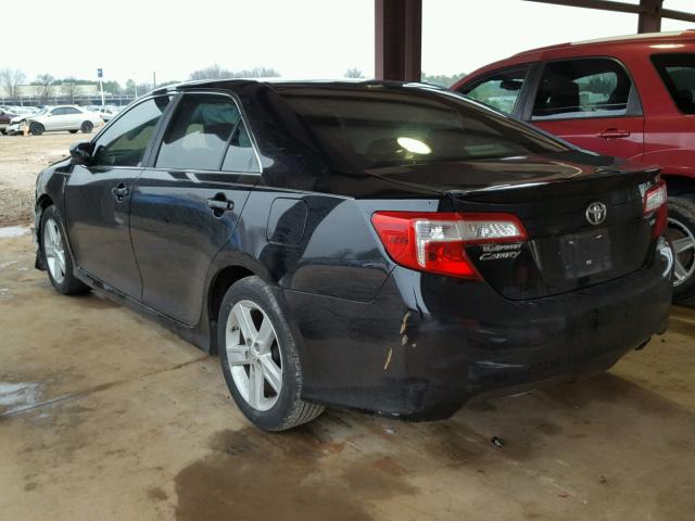 4T1BF1FKXEU361916 - 2014 TOYOTA CAMRY L BLACK photo 3