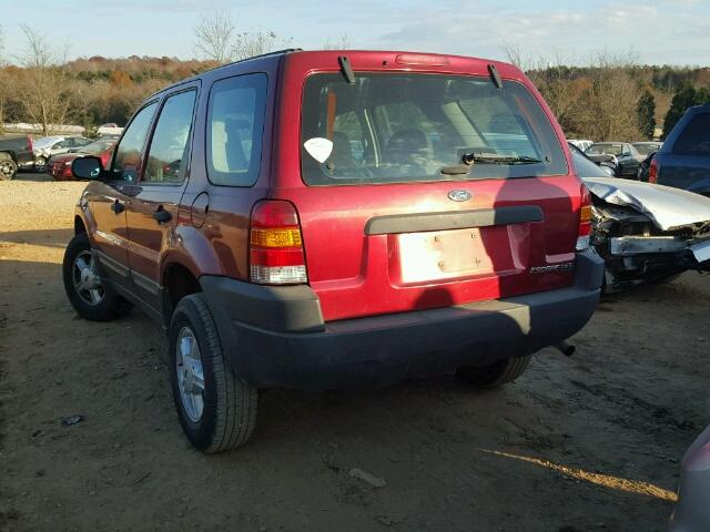 1FMYU02193KC96766 - 2003 FORD ESCAPE XLS RED photo 3