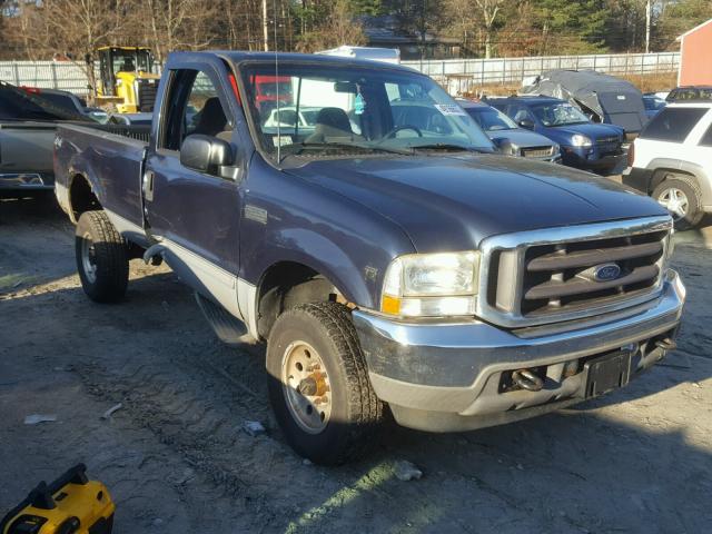 1FTSF31S92EC30165 - 2002 FORD F350 SRW S BLUE photo 1