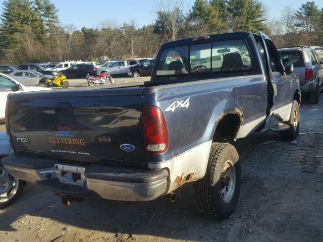 1FTSF31S92EC30165 - 2002 FORD F350 SRW S BLUE photo 4