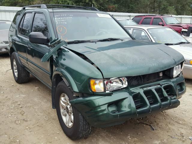 4S2DM58W524306297 - 2002 ISUZU RODEO S GREEN photo 1