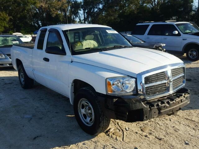 1D7HE22K46S503208 - 2006 DODGE DAKOTA ST WHITE photo 1