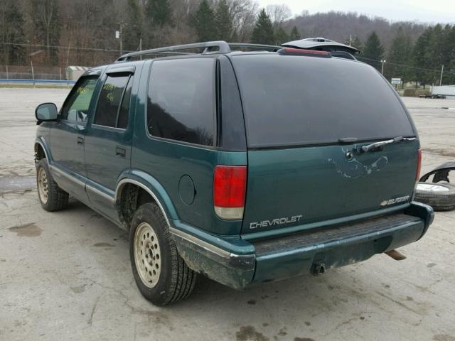 1GNDT13W8T2314834 - 1996 CHEVROLET BLAZER GREEN photo 3