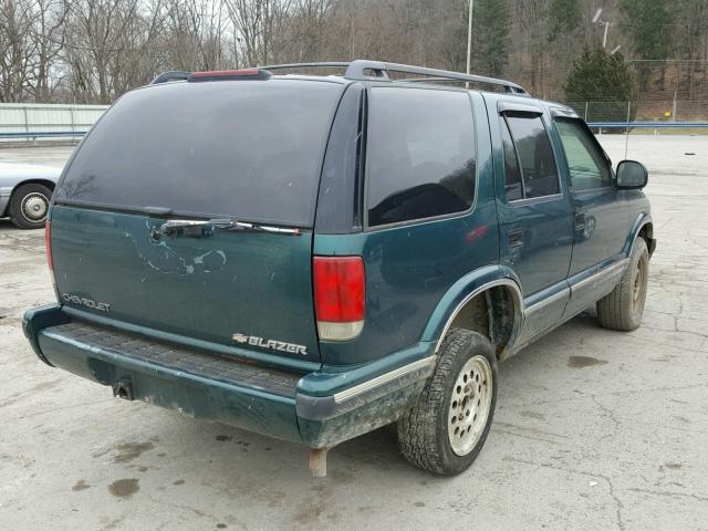 1GNDT13W8T2314834 - 1996 CHEVROLET BLAZER GREEN photo 4