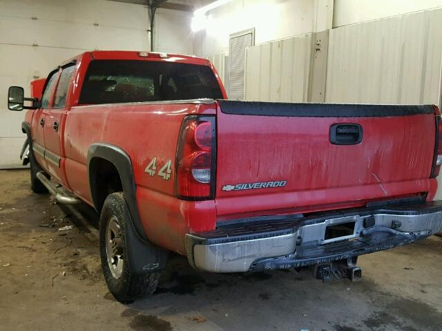 1GCHK23G56F185489 - 2006 CHEVROLET SILVERADO RED photo 3