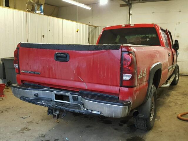 1GCHK23G56F185489 - 2006 CHEVROLET SILVERADO RED photo 4