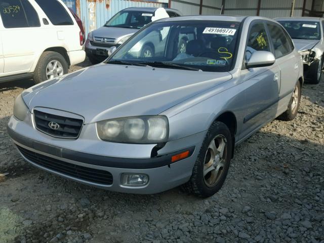 KMHDN55D62U041932 - 2002 HYUNDAI ELANTRA GL SILVER photo 2