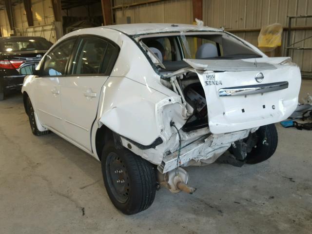 3N1AB6APXBL684240 - 2011 NISSAN SENTRA 2.0 WHITE photo 3