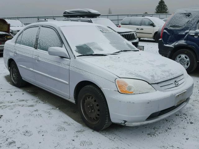 1HGES257X2L045421 - 2002 HONDA CIVIC EX SILVER photo 1