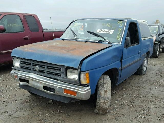 1N6SD11S1LC381814 - 1990 NISSAN D21 SHORT BLUE photo 2