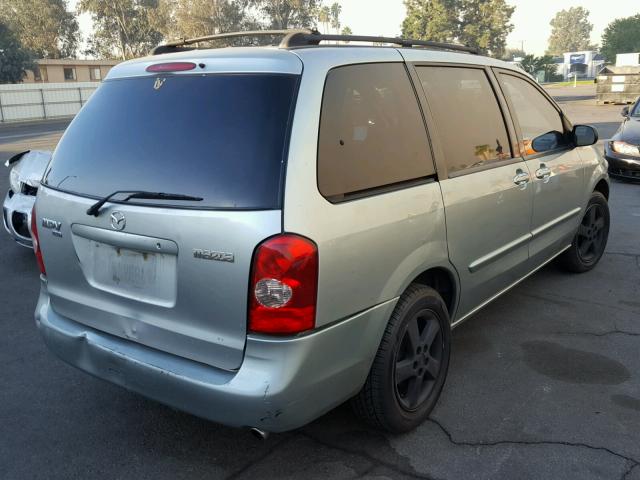 JM3LW28J730351536 - 2003 MAZDA MPV WAGON SILVER photo 4