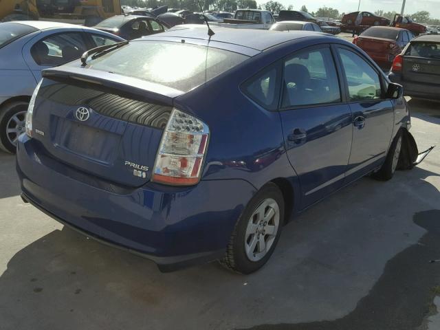 JTDKB20U387695823 - 2008 TOYOTA PRIUS BLUE photo 4