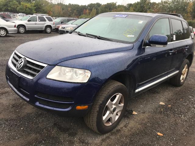 WVGBC77LX4D043943 - 2004 VOLKSWAGEN TOUAREG 3. BLUE photo 2