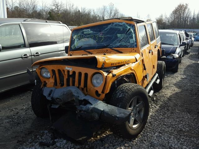 1C4HJWFG9CL120583 - 2012 JEEP WRANGLER U YELLOW photo 2