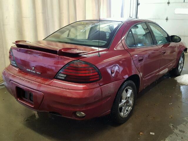 1G2NF52E04M523743 - 2004 PONTIAC GRAND AM S MAROON photo 4