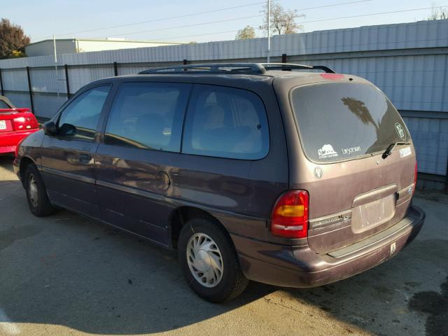 2FMDA514XSBB21838 - 1995 FORD WINDSTAR W PURPLE photo 3