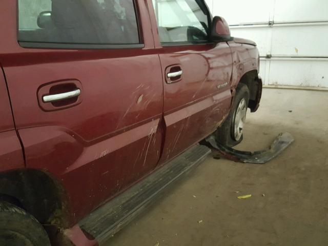 1GYEK63N16R134606 - 2006 CADILLAC ESCALADE L MAROON photo 9