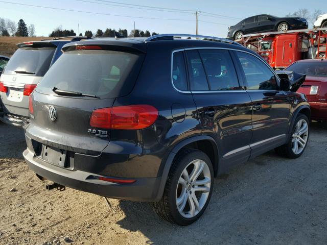 WVGBV7AX5CW559197 - 2012 VOLKSWAGEN TIGUAN S BLACK photo 4