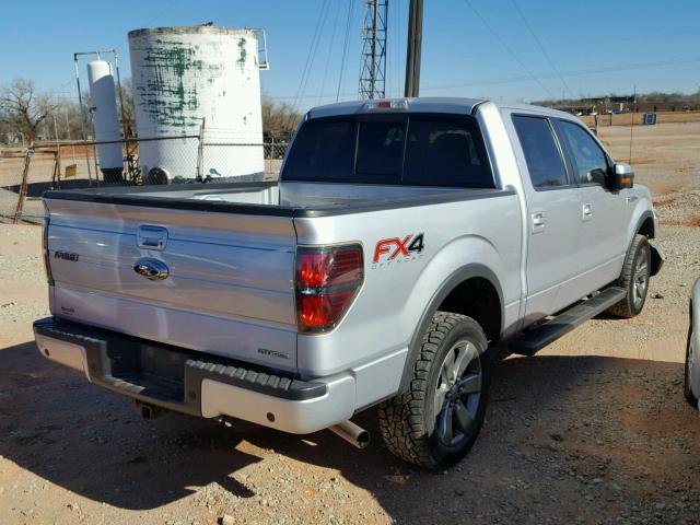 1FTFW1EF7CKD29864 - 2012 FORD F150 SUPER SILVER photo 4