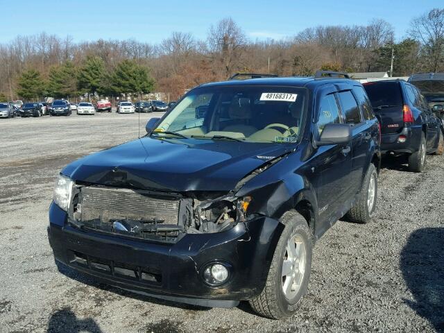 1FMCU93108KA64352 - 2008 FORD ESCAPE XLT BLACK photo 2