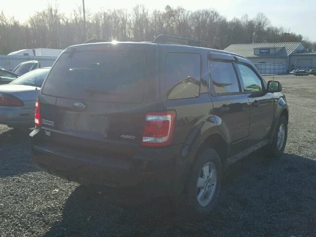 1FMCU93108KA64352 - 2008 FORD ESCAPE XLT BLACK photo 4