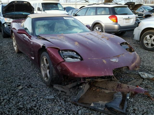 1G1YY32G835119910 - 2003 CHEVROLET CORVETTE MAROON photo 1