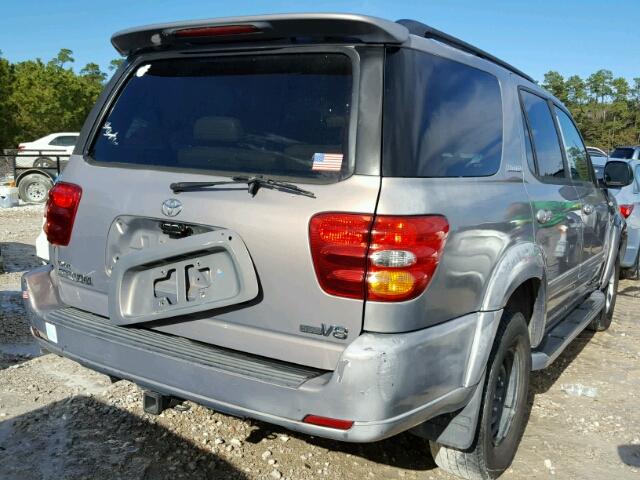 5TDZT38A42S121935 - 2002 TOYOTA SEQUOIA LI GOLD photo 4