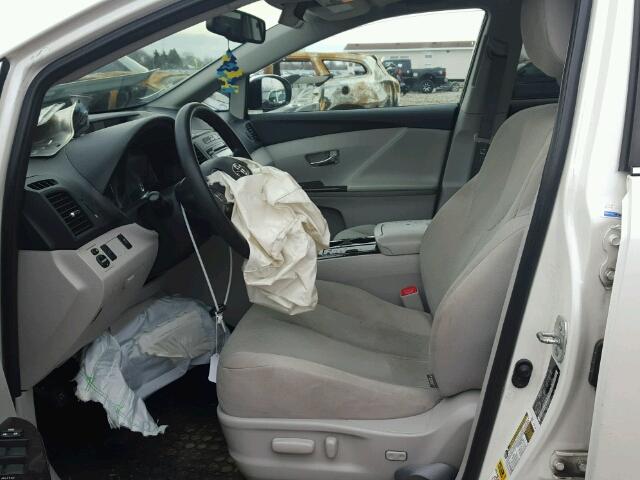 4T3BK11A99U015881 - 2009 TOYOTA VENZA BASE WHITE photo 5