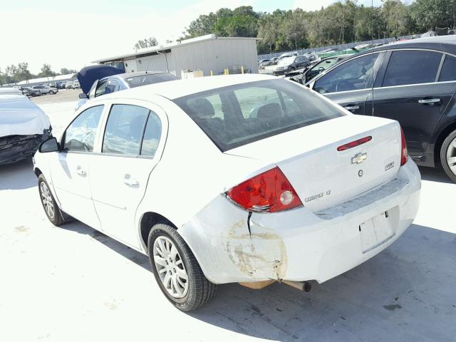 1G1AT58H297291620 - 2009 CHEVROLET COBALT LT WHITE photo 3