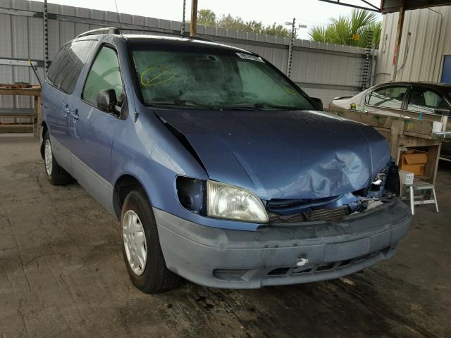 4T3ZF19C43U543795 - 2003 TOYOTA SIENNA CE BLUE photo 1